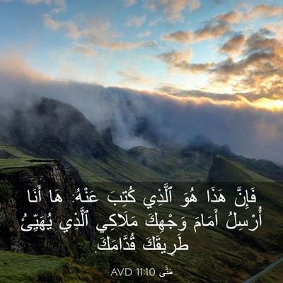 Picture 03 - مَتَّى 11:10 AVD - فَإِنَّ هَذَا هُوَ ٱلَّذِي - Bible Verse Picture