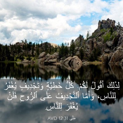 Picture 03 - مَتَّى 12:31 AVD - لِذَلِكَ أَقُولُ لَكُمْ: - Bible Verse Picture