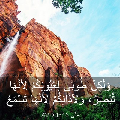 Picture 03 - مَتَّى 13:16 AVD - وَلَكِنْ طُوبَى - Bible Verse Picture