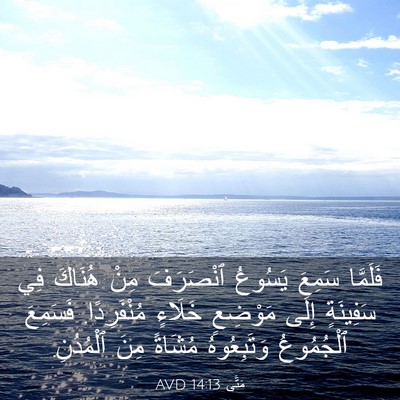 Picture 03 - مَتَّى 14:13 AVD - فَلَمَّا سَمِعَ يَسُوعُ - Bible Verse Picture