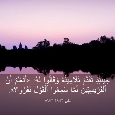 Picture 03 - مَتَّى 15:12 AVD - حِينَئِذٍ تَقَدَّمَ - Bible Verse Picture