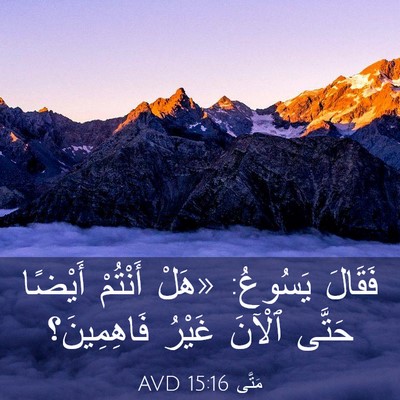 Picture 03 - مَتَّى 15:16 AVD - فَقَالَ يَسُوعُ: «هَلْ - Bible Verse Picture