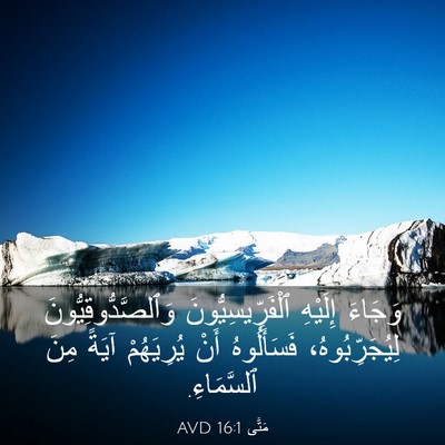 Picture 03 - مَتَّى 16:1 AVD - وَجَاءَ إِلَيْهِ - Bible Verse Picture