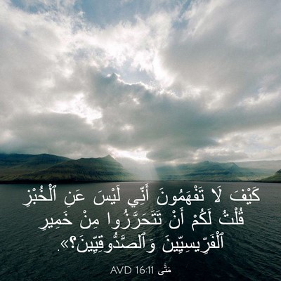 Picture 03 - مَتَّى 16:11 AVD - كَيْفَ لَا تَفْهَمُونَ - Bible Verse Picture