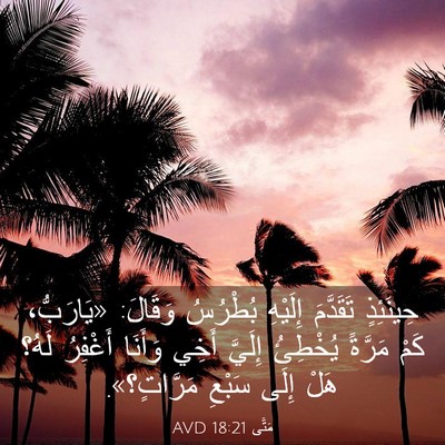 Picture 03 - مَتَّى 18:21 AVD - حِينَئِذٍ تَقَدَّمَ - Bible Verse Picture
