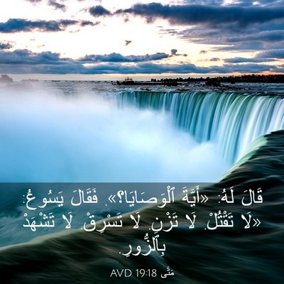 Picture 03 - مَتَّى 19:18 AVD - قَالَ لَهُ: «أَيَّةَ - Bible Verse Picture
