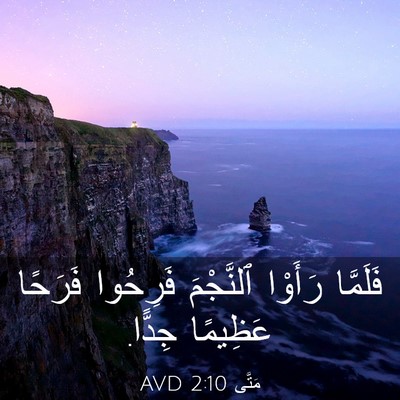 Picture 03 - مَتَّى 2:10 AVD - فَلَمَّا رَأَوْا - Bible Verse Picture