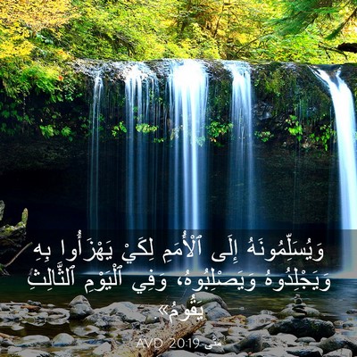Picture 03 - مَتَّى 20:19 AVD - وَيُسَلِّمُونَهُ إِلَى - Bible Verse Picture