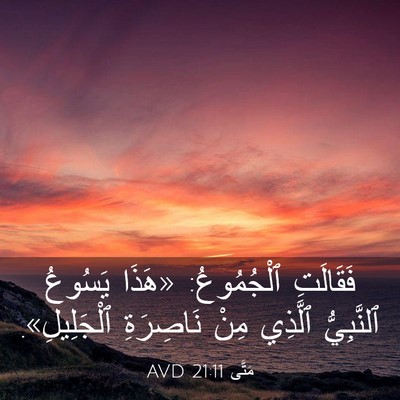 Picture 03 - مَتَّى 21:11 AVD - فَقَالَتِ ٱلْجُمُوعُ: - Bible Verse Picture