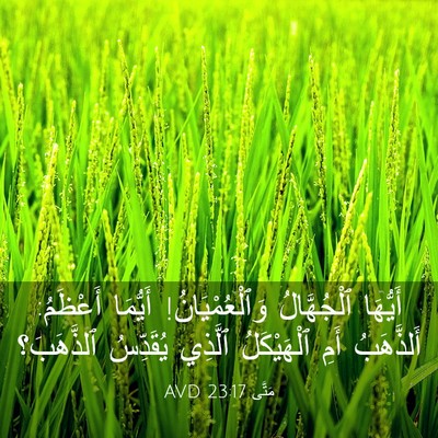 Picture 03 - مَتَّى 23:17 AVD - أَيُّهَا ٱلْجُهَّالُ - Bible Verse Picture