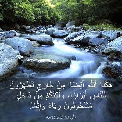 Picture 03 - مَتَّى 23:28 AVD - هَكَذَا أَنْتُمْ أَيْضًا: - Bible Verse Picture