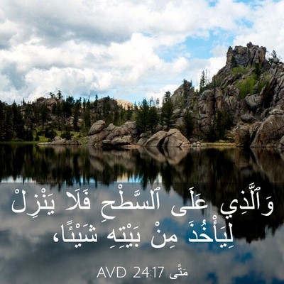 Picture 03 - مَتَّى 24:17 AVD - وَٱلَّذِي عَلَى ٱلسَّطْحِ - Bible Verse Picture