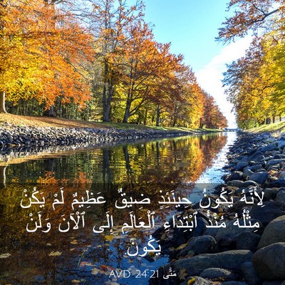 Picture 03 - مَتَّى 24:21 AVD - لِأَنَّهُ يَكُونُ - Bible Verse Picture