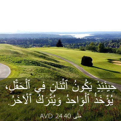 Picture 03 - مَتَّى 24:40 AVD - حِينَئِذٍ يَكُونُ - Bible Verse Picture