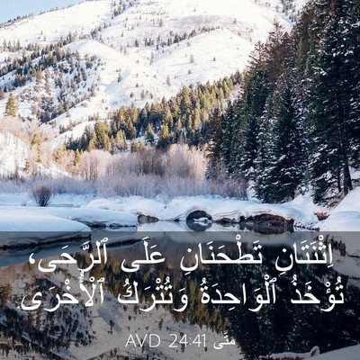Picture 03 - مَتَّى 24:41 AVD - اِثْنَتَانِ تَطْحَنَانِ - Bible Verse Picture