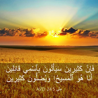 Picture 03 - مَتَّى 24:5 AVD - فَإِنَّ كَثِيرِينَ - Bible Verse Picture