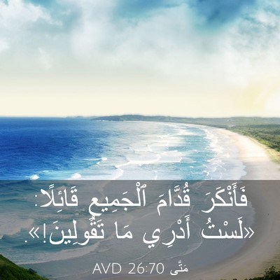 Picture 03 - مَتَّى 26:70 AVD - فَأَنْكَرَ قُدَّامَ - Bible Verse Picture