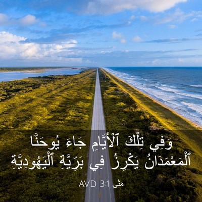 Picture 03 - مَتَّى 3:1 AVD - وَفِي تِلْكَ ٱلْأَيَّامِ - Bible Verse Picture