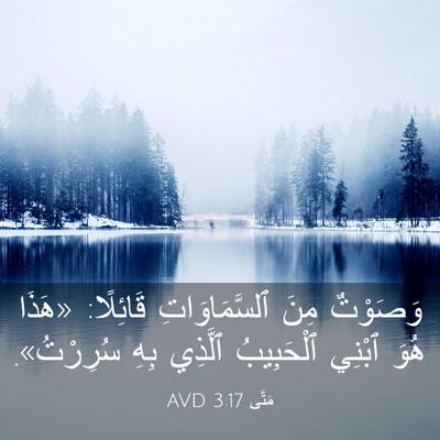 Picture 03 - مَتَّى 3:17 AVD - وَصَوْتٌ مِنَ - Bible Verse Picture