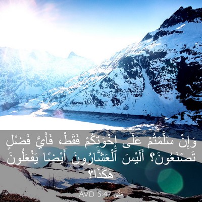 Picture 03 - مَتَّى 5:47 AVD - وَإِنْ سَلَّمْتُمْ عَلَى - Bible Verse Picture