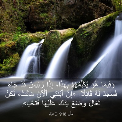 Picture 03 - مَتَّى 9:18 AVD - وَفِيمَا هُوَ - Bible Verse Picture
