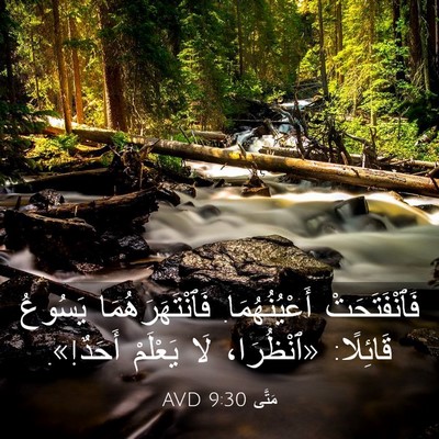 Picture 03 - مَتَّى 9:30 AVD - فَٱنْفَتَحَتْ - Bible Verse Picture