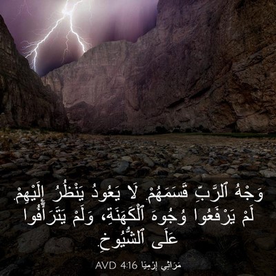 Picture 03 - مَرَاثِي إِرْمِيَا 4:16 AVD - وَجْهُ ٱلرَّبِّ - Bible Verse Picture