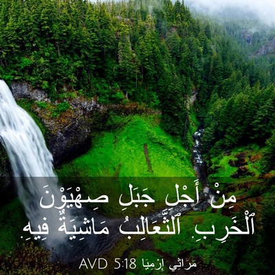 Picture 03 - مَرَاثِي إِرْمِيَا 5:18 AVD - مِنْ أَجْلِ جَبَلِ - Bible Verse Picture