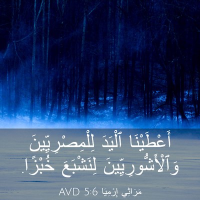 Picture 03 - مَرَاثِي إِرْمِيَا 5:6 AVD - أَعْطَيْنَا ٱلْيَدَ - Bible Verse Picture
