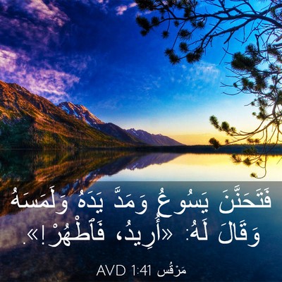 Picture 03 - مَرْقُس 1:41 AVD - فَتَحَنَّنَ يَسُوعُ - Bible Verse Picture