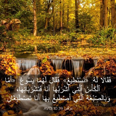 Picture 03 - مَرْقُس 10:39 AVD - فَقَالَا لَهُ: - Bible Verse Picture