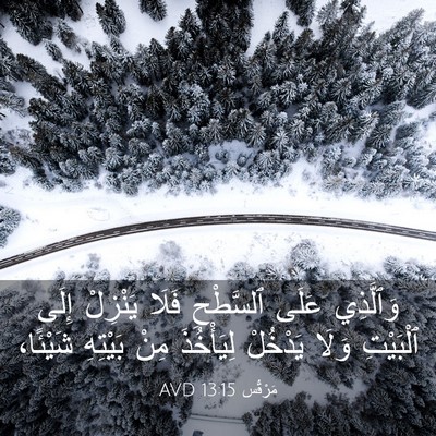 Picture 03 - مَرْقُس 13:15 AVD - وَٱلَّذِي عَلَى ٱلسَّطْحِ - Bible Verse Picture