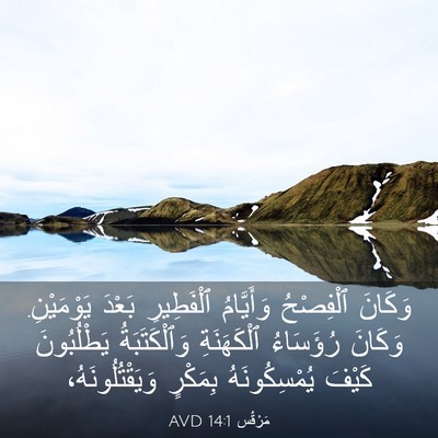 Picture 03 - مَرْقُس 14:1 AVD - وَكَانَ ٱلْفِصْحُ - Bible Verse Picture