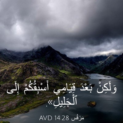 Picture 03 - مَرْقُس 14:28 AVD - وَلَكِنْ بَعْدَ قِيَامِي - Bible Verse Picture