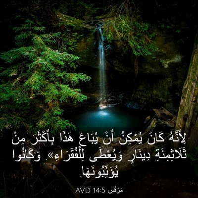 Picture 03 - مَرْقُس 14:5 AVD - لِأَنَّهُ كَانَ يُمْكِنُ - Bible Verse Picture