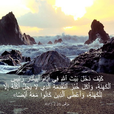 Picture 03 - مَرْقُس 2:26 AVD - كَيْفَ دَخَلَ بَيْتَ ٱللهِ - Bible Verse Picture