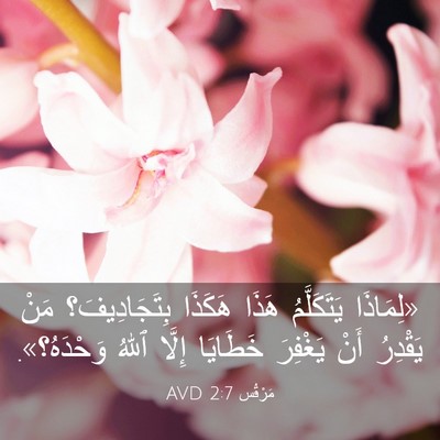 Picture 03 - مَرْقُس 2:7 AVD - «لِمَاذَا يَتَكَلَّمُ - Bible Verse Picture