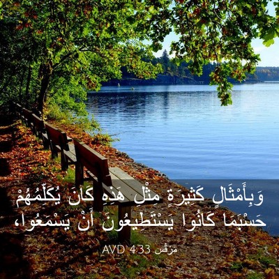 Picture 03 - مَرْقُس 4:33 AVD - وَبِأَمْثَالٍ كَثِيرَةٍ - Bible Verse Picture