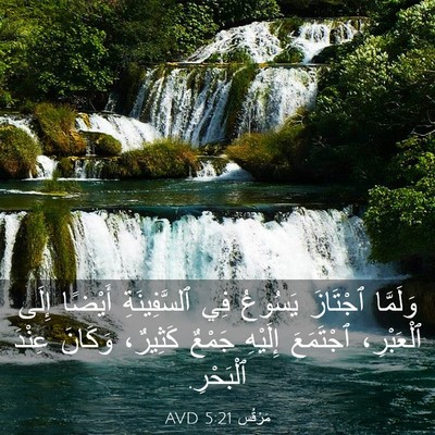 Picture 03 - مَرْقُس 5:21 AVD - وَلَمَّا ٱجْتَازَ يَسُوعُ - Bible Verse Picture