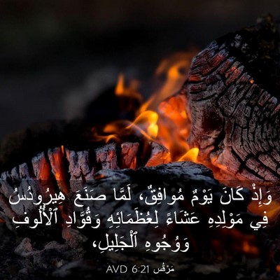Picture 03 - مَرْقُس 6:21 AVD - وَإِذْ كَانَ يَوْمٌ - Bible Verse Picture