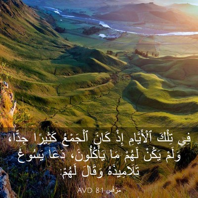 Picture 03 - مَرْقُس 8:1 AVD - فِي تِلْكَ ٱلْأَيَّامِ - Bible Verse Picture