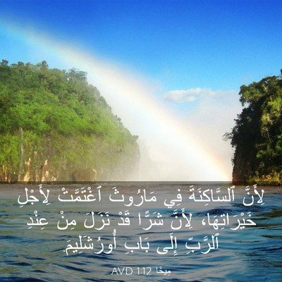 Picture 03 - مِيخَا 1:12 AVD - لِأَنَّ ٱلسَّاكِنَةَ فِي - Bible Verse Picture