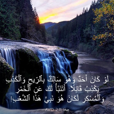 Picture 03 - مِيخَا 2:11 AVD - لَوْ كَانَ أَحَدٌ وَهُوَ - Bible Verse Picture
