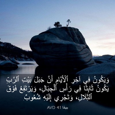 Picture 03 - مِيخَا 4:1 AVD - وَيَكُونُ فِي آخِرِ - Bible Verse Picture