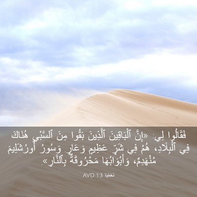 Picture 03 - نَحَمْيَا 1:3 AVD - فَقَالُوا لِي: «إِنَّ - Bible Verse Picture