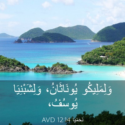 Picture 03 - نَحَمْيَا 12:14 AVD - وَلِمَلِيكُو يُونَاثَانُ، - Bible Verse Picture