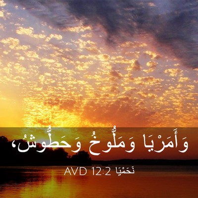 Picture 03 - نَحَمْيَا 12:2 AVD - وَأَمَرْيَا وَمَلُّوخُ - Bible Verse Picture