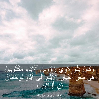 Picture 03 - نَحَمْيَا 12:23 AVD - وَكَانَ بَنُو لَاوِي - Bible Verse Picture