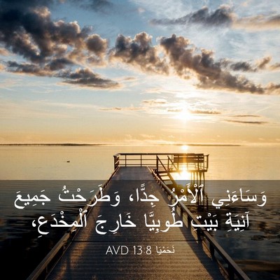 Picture 03 - نَحَمْيَا 13:8 AVD - وَسَاءَنِي ٱلْأَمْرُ - Bible Verse Picture