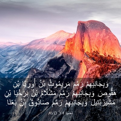 Picture 03 - نَحَمْيَا 3:4 AVD - وَبِجَانِبِهِمْ رَمَّمَ - Bible Verse Picture